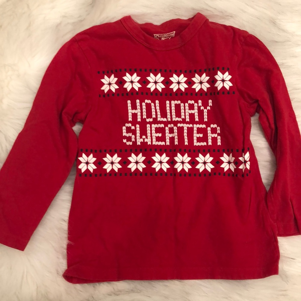 Long sleeve holiday shirt size 5